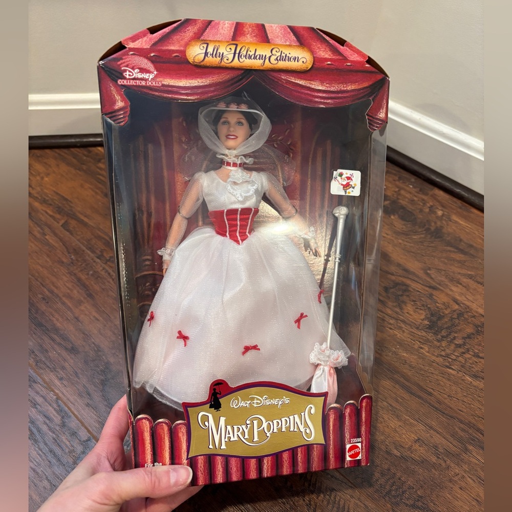 Disney Mary Poppins Jolly Holiday Edition Doll 1999 Mattel Collectible New